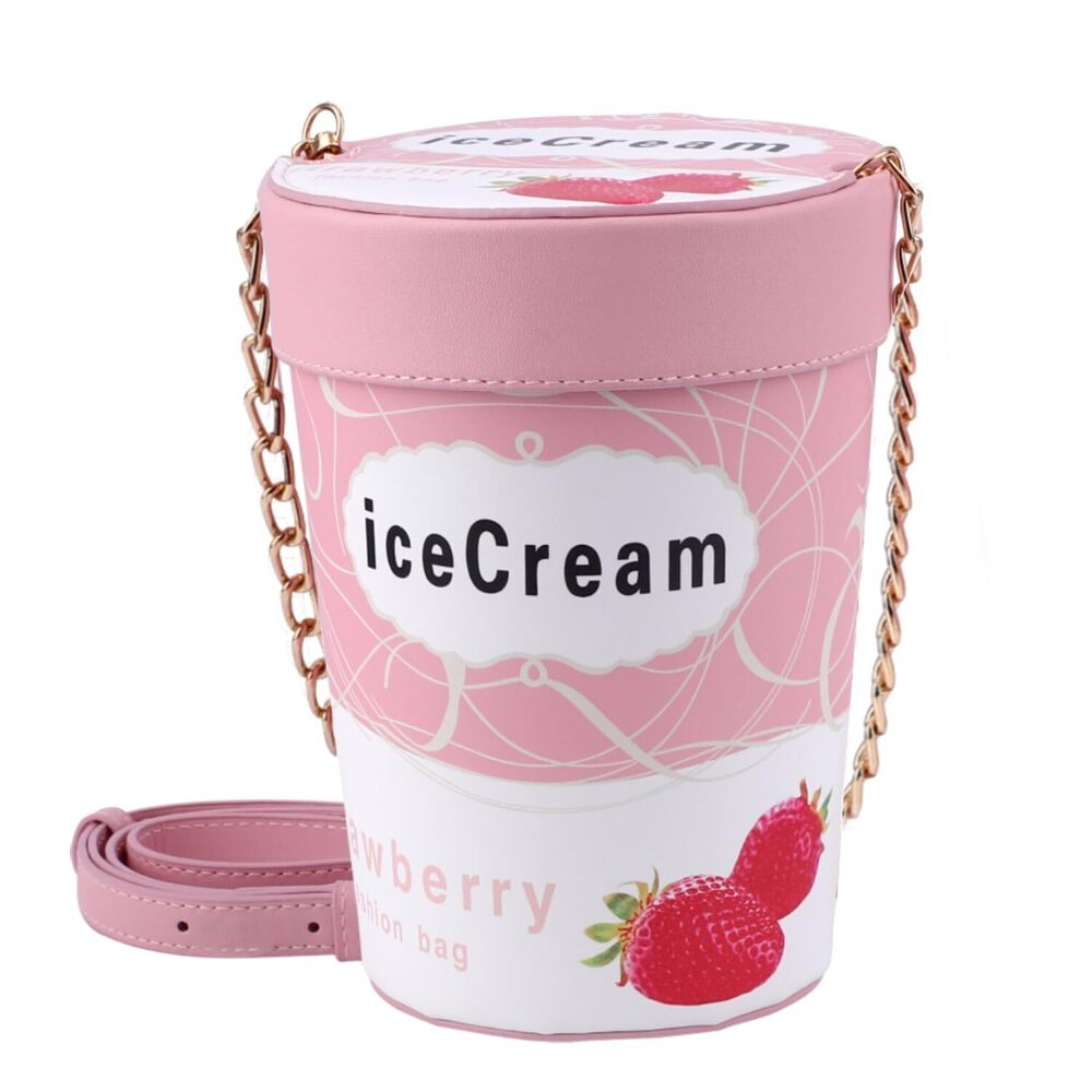 9877 Crossbody Bags Fashion Bucket bag Cute Ice Cream Satchel Purse